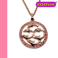 Rose Gold Fashion Jewelry Collier / Collier de perles flottantes